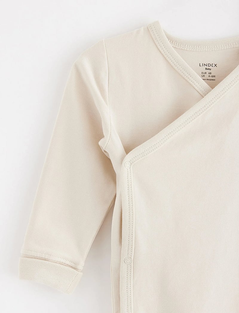 Lindex - Wrap bodysuit - osta vanuse järgi - light beige - 2