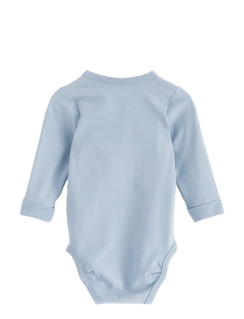 Lindex - Wrap bodysuit - shoppa efter ålder - light dusty blue - 1