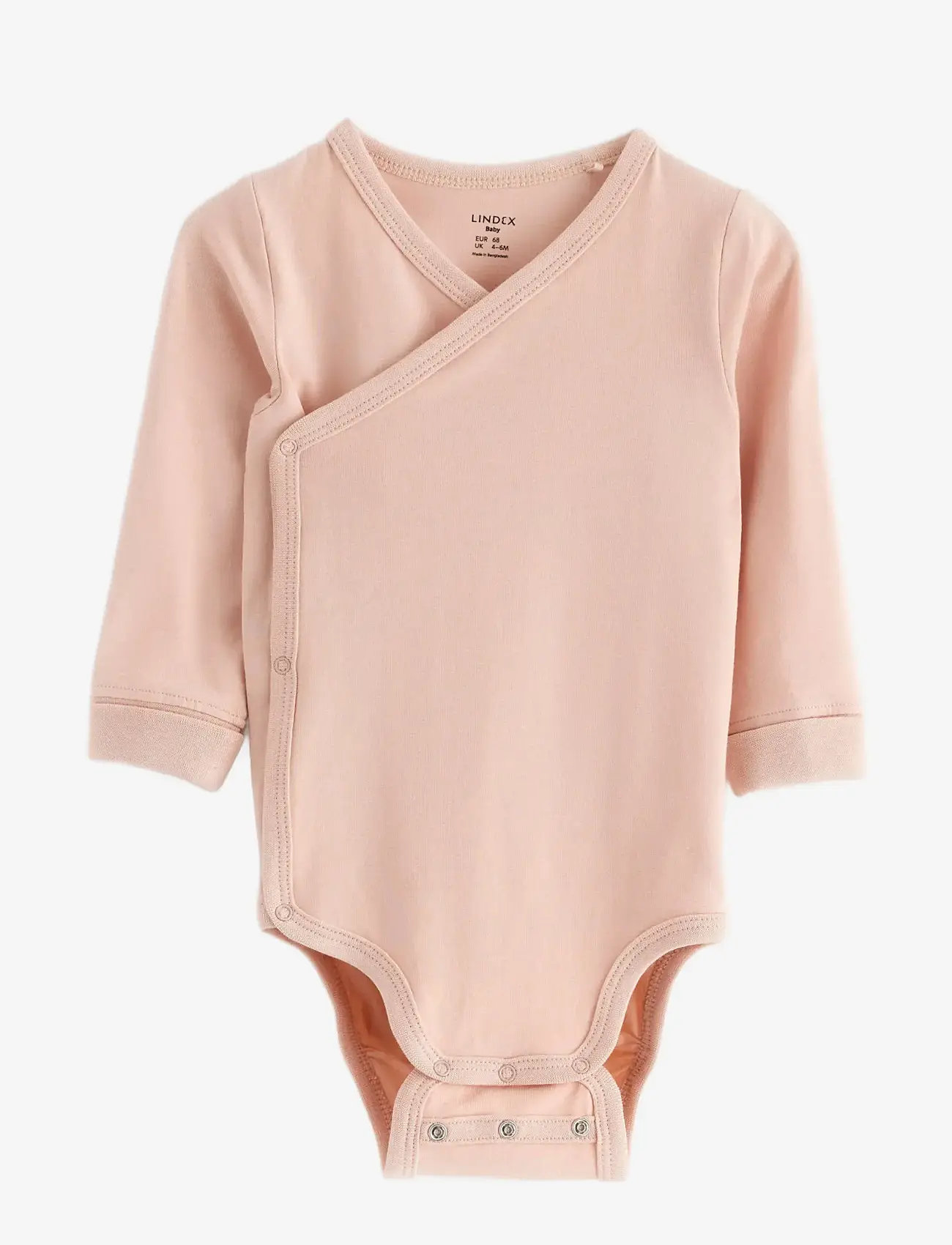 Lindex - Wrap bodysuit - osta vanuse järgi - light dusty pink - 0