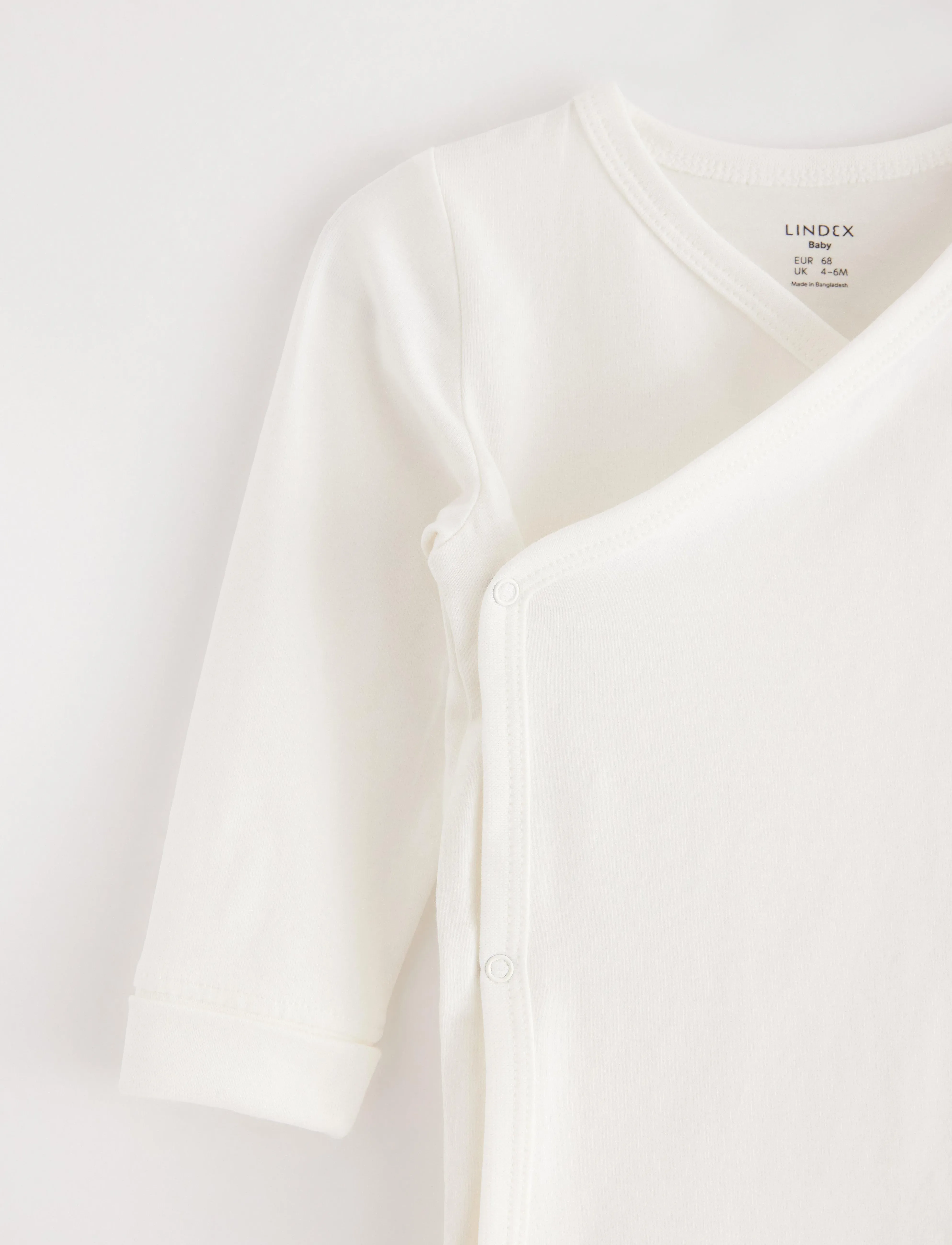 Lindex - Wrap bodysuit - shoppa efter ålder - light dusty white - 2