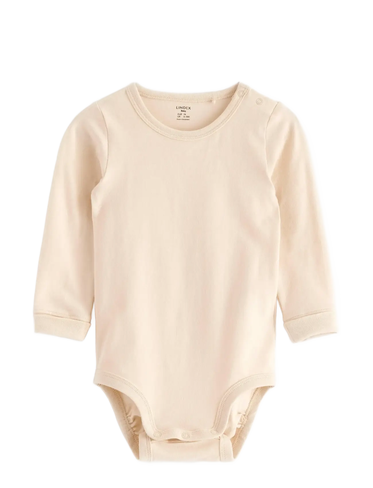 Lindex Bodysuit, 86, Beige, Bodys > Langærmede, Børn