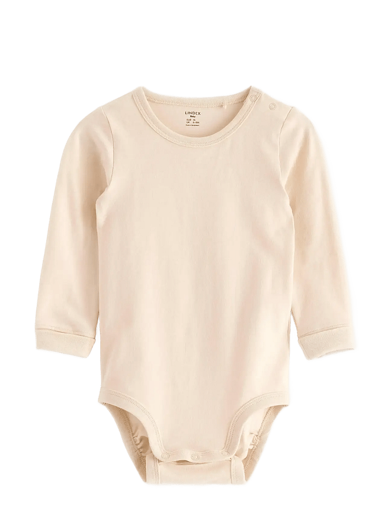 Lindex - Bodysuit - pikkade varrukatega bodid - light beige - 0