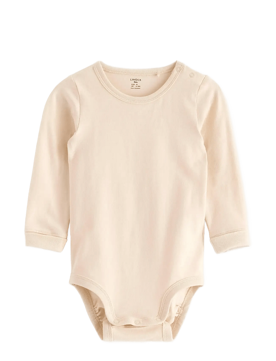 Lindex - Bodysuit - langärmelige bodys - light beige - 0