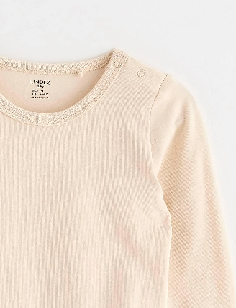 Lindex - Bodysuit - pikkade varrukatega bodid - light beige - 2