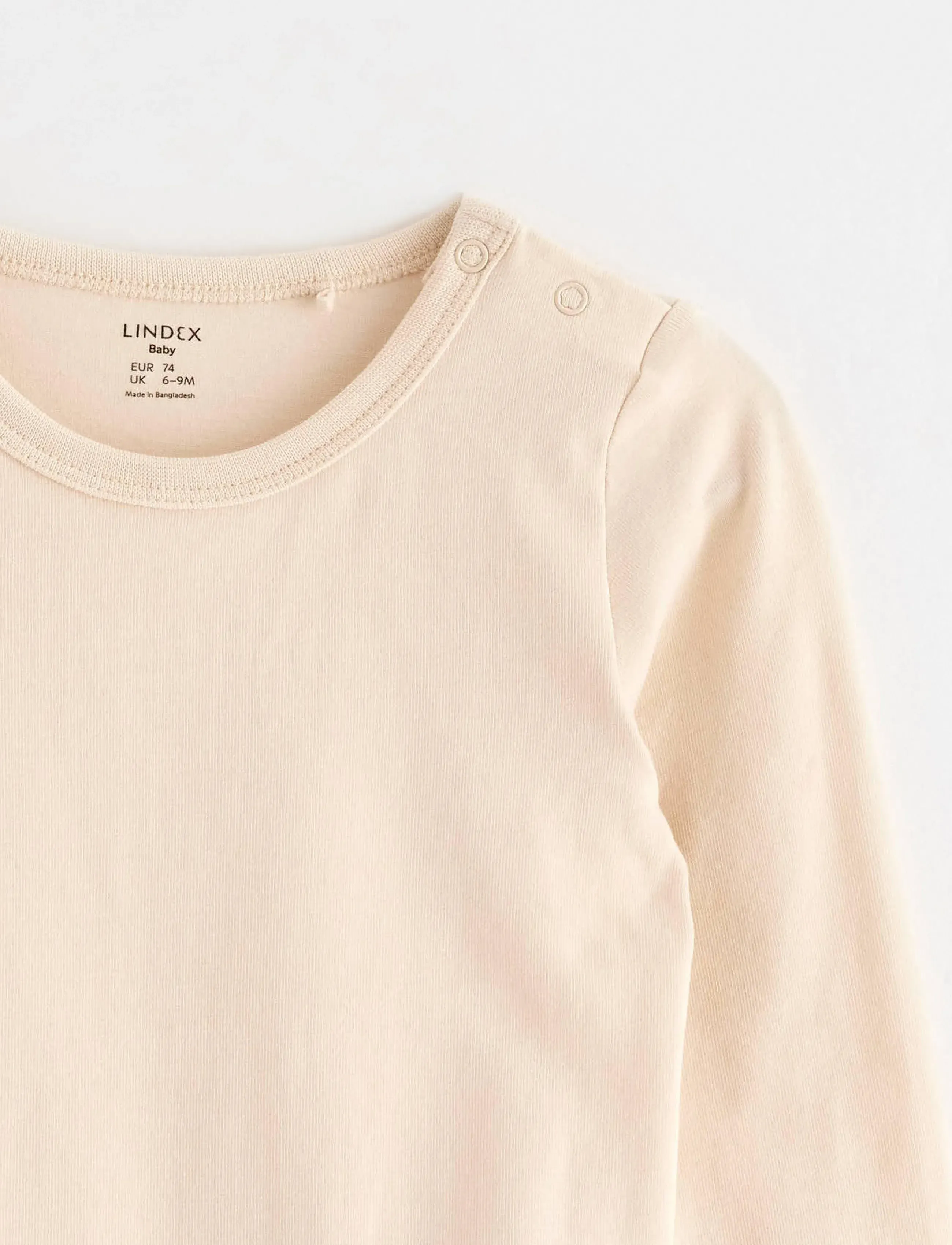 Lindex - Bodysuit - långärmade bodies - light beige - 2