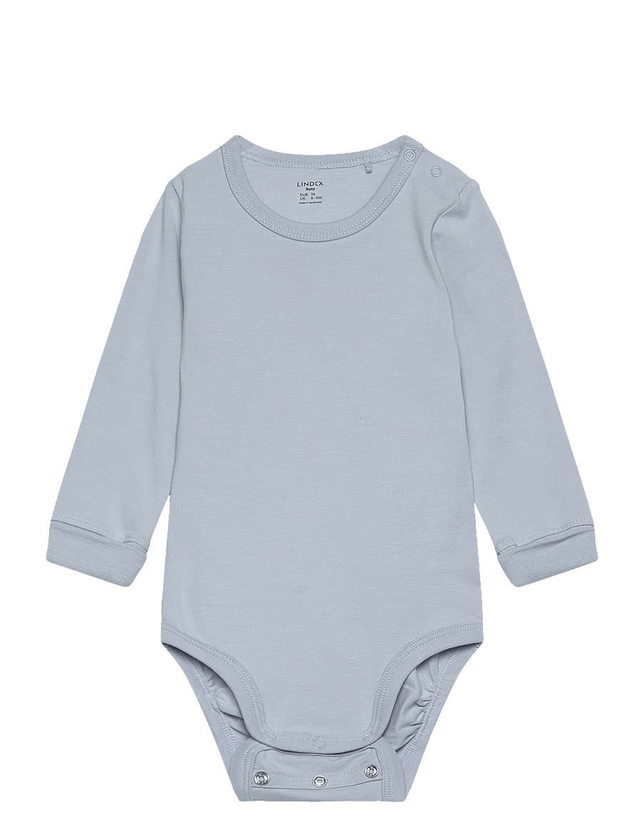 Lindex - Bodysuit - pikkade varrukatega bodid - light dusty blue - 0