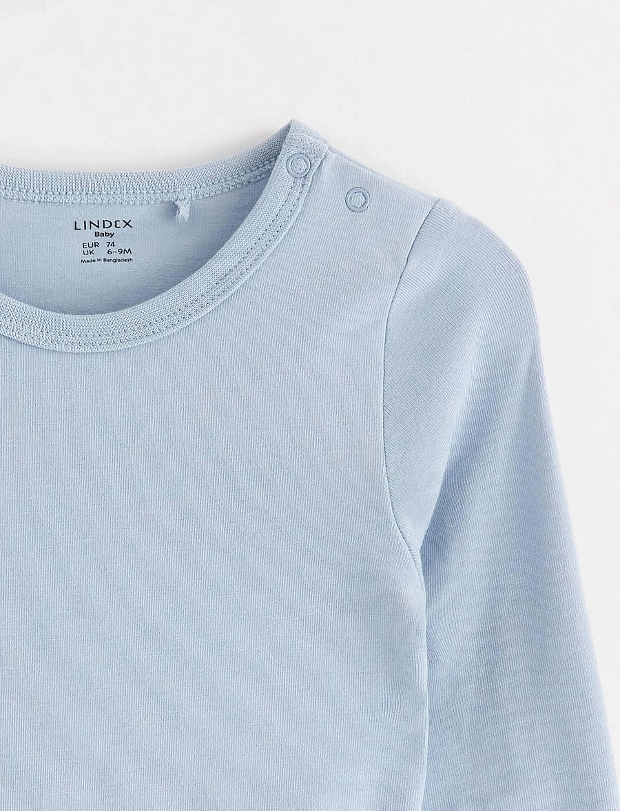 Lindex - Bodysuit - pikkade varrukatega bodid - light dusty blue - 2