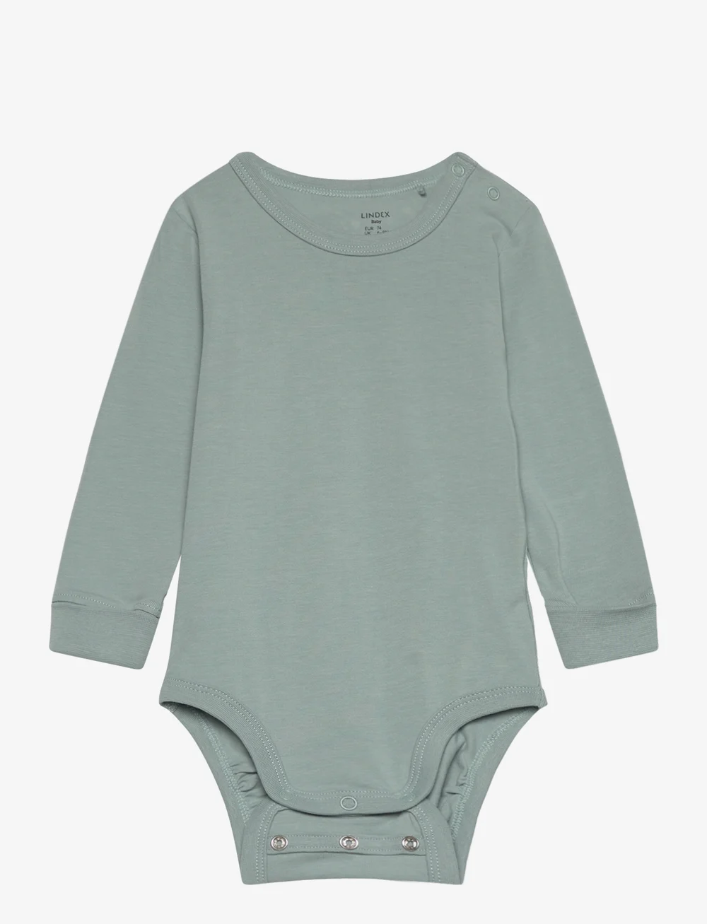 Lindex - Body basic - langärmelige bodys - light dusty green - 0