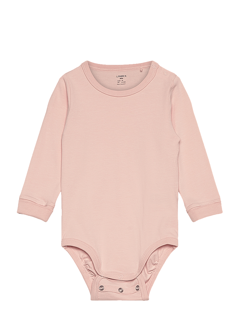 Lindex - Body basic - långärmade bodies - light dusty pink - 0