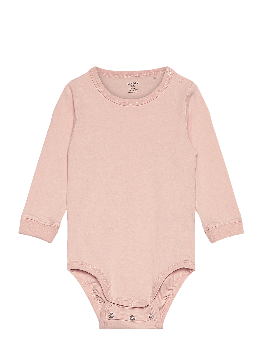 Lindex - Bodysuit - langärmelige bodys - light dusty pink - 0