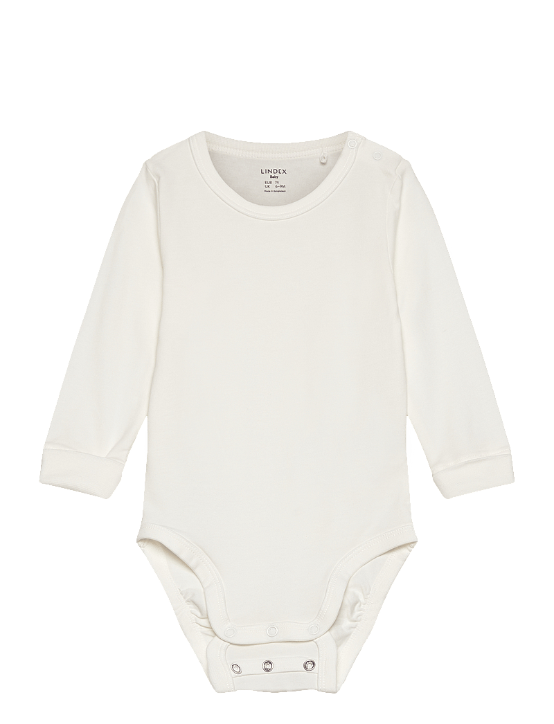 Lindex - Body basic - langärmelige bodys - light dusty white - 0