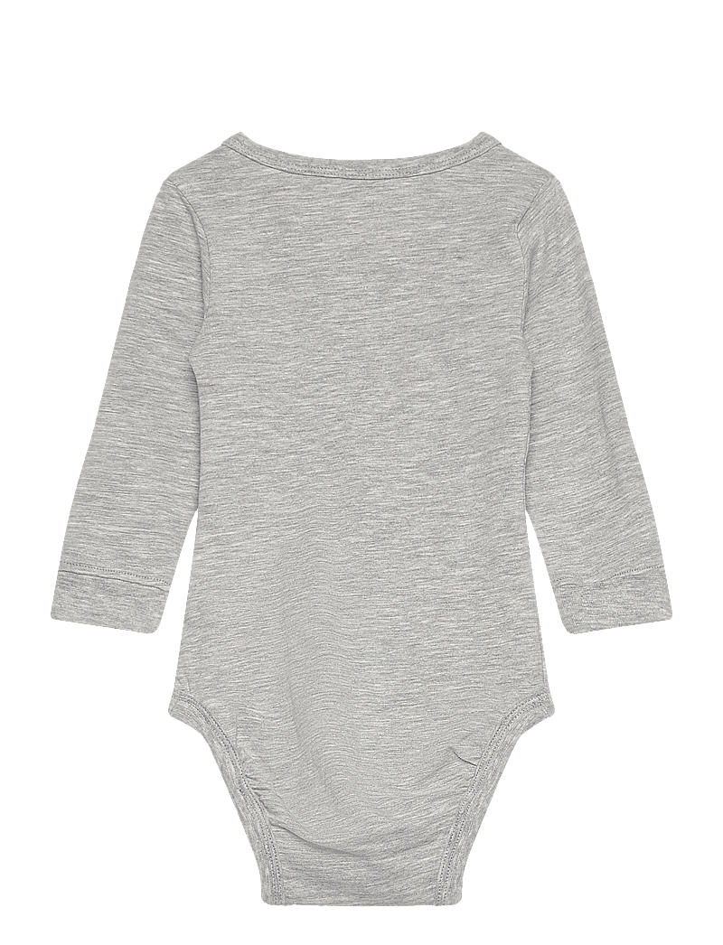 Lindex - Body basic - långärmade bodies - light grey melange - 1