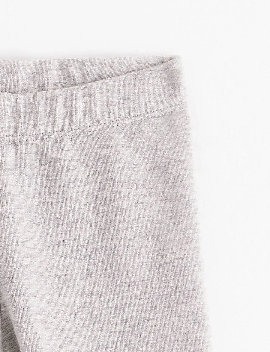 Lindex - Leggings brushed inside basic - leggings - light grey melange - 2