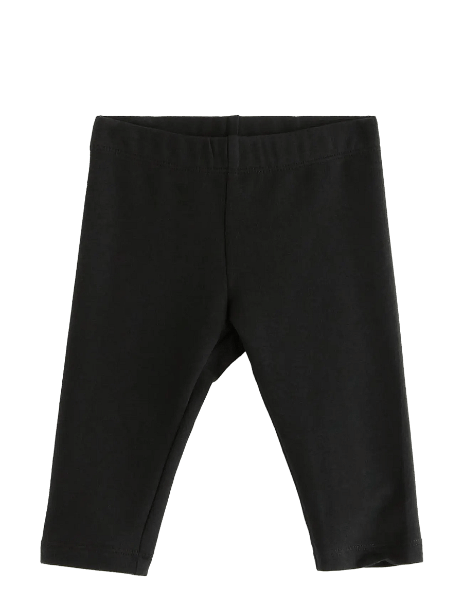 Lindex - Leggings brushed inside basic - leggings - off black - 0