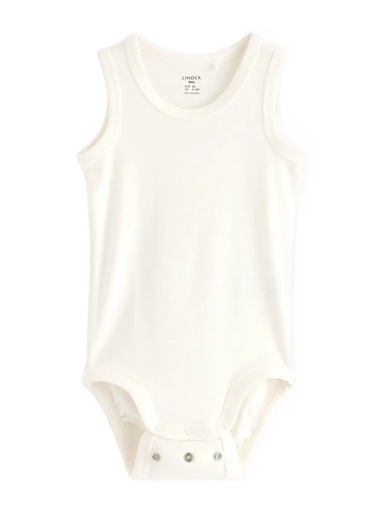 Body sleeveless basic - LIGHT DUSTY WHITE