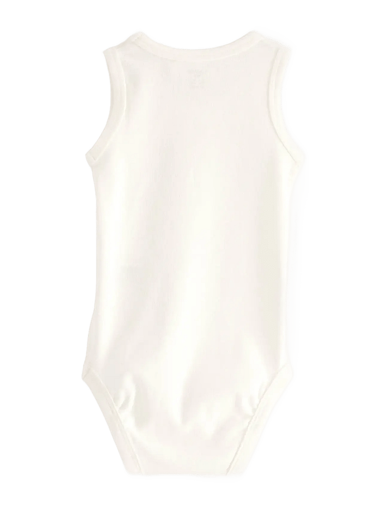 Lindex - Body sleeveless basic - light dusty white - 1