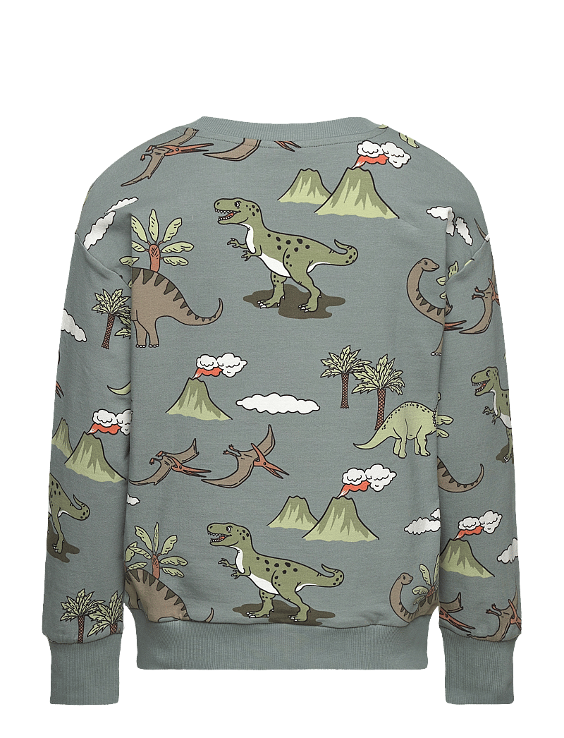 Lindex - Sweater dino aop - sweatshirts - dusty aqua - 2