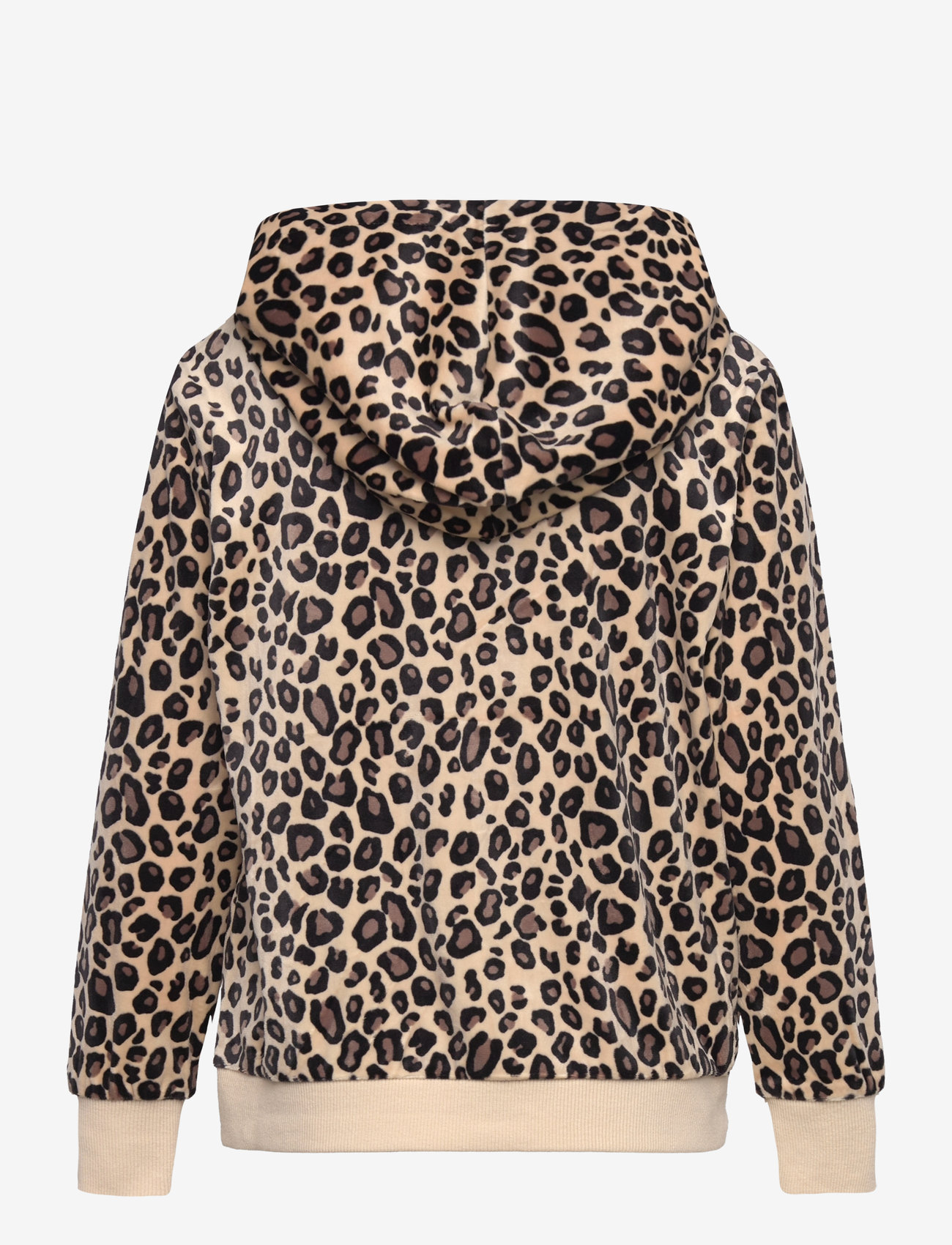 Lindex - Hoodjacket velour AOP - efterårstøj - light beige - 1