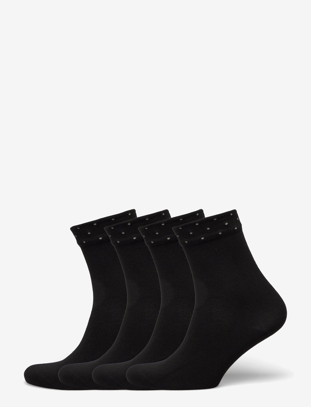 Lindex - Sock 4 p dots cuff - madalaimad hinnad - black - 0