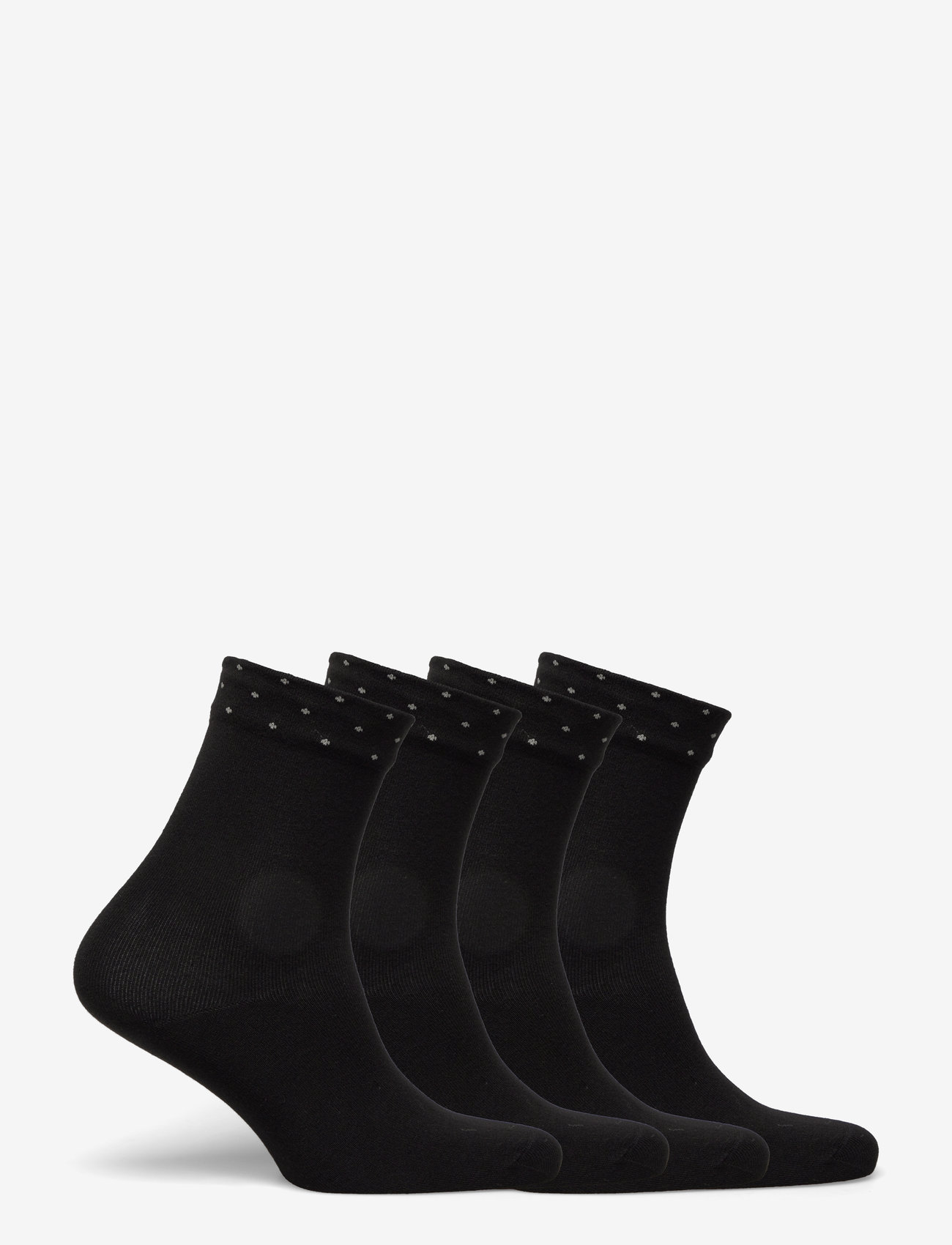 Lindex - Sock 4 p dots cuff - madalaimad hinnad - black - 2