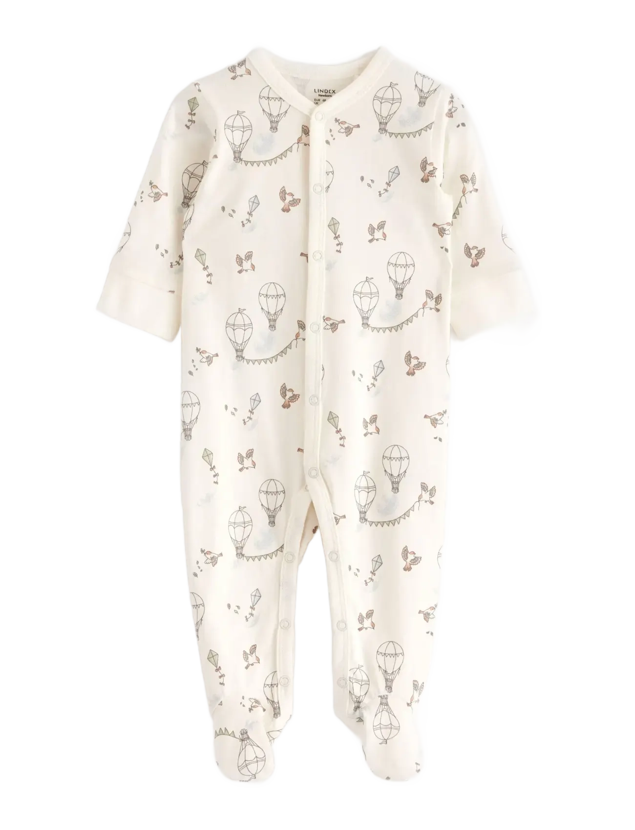 Pyjamas med fødder - LIGHT DUSTY WHITE