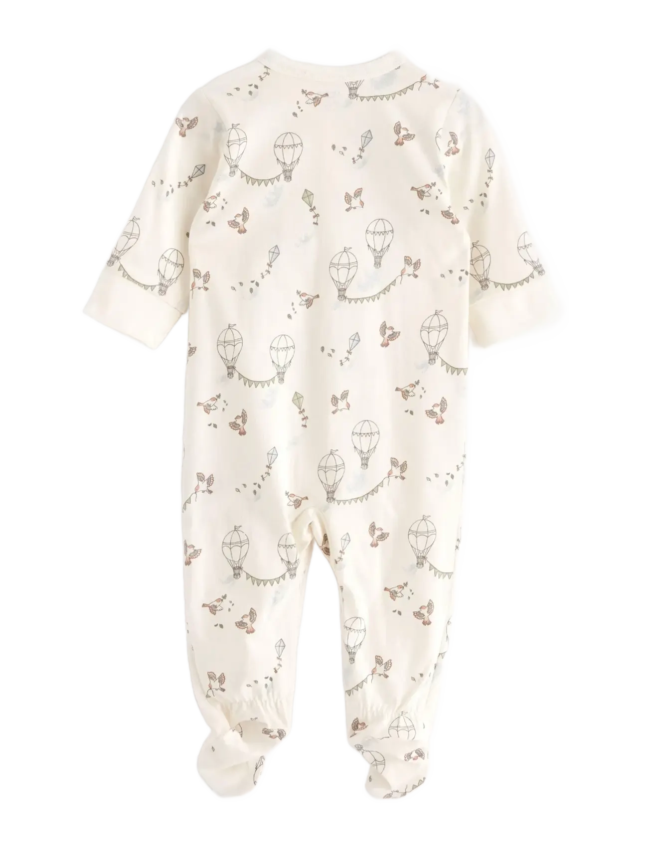 Lindex - Pyjamas w foot newborn - sleeping overalls - light dusty white - 1