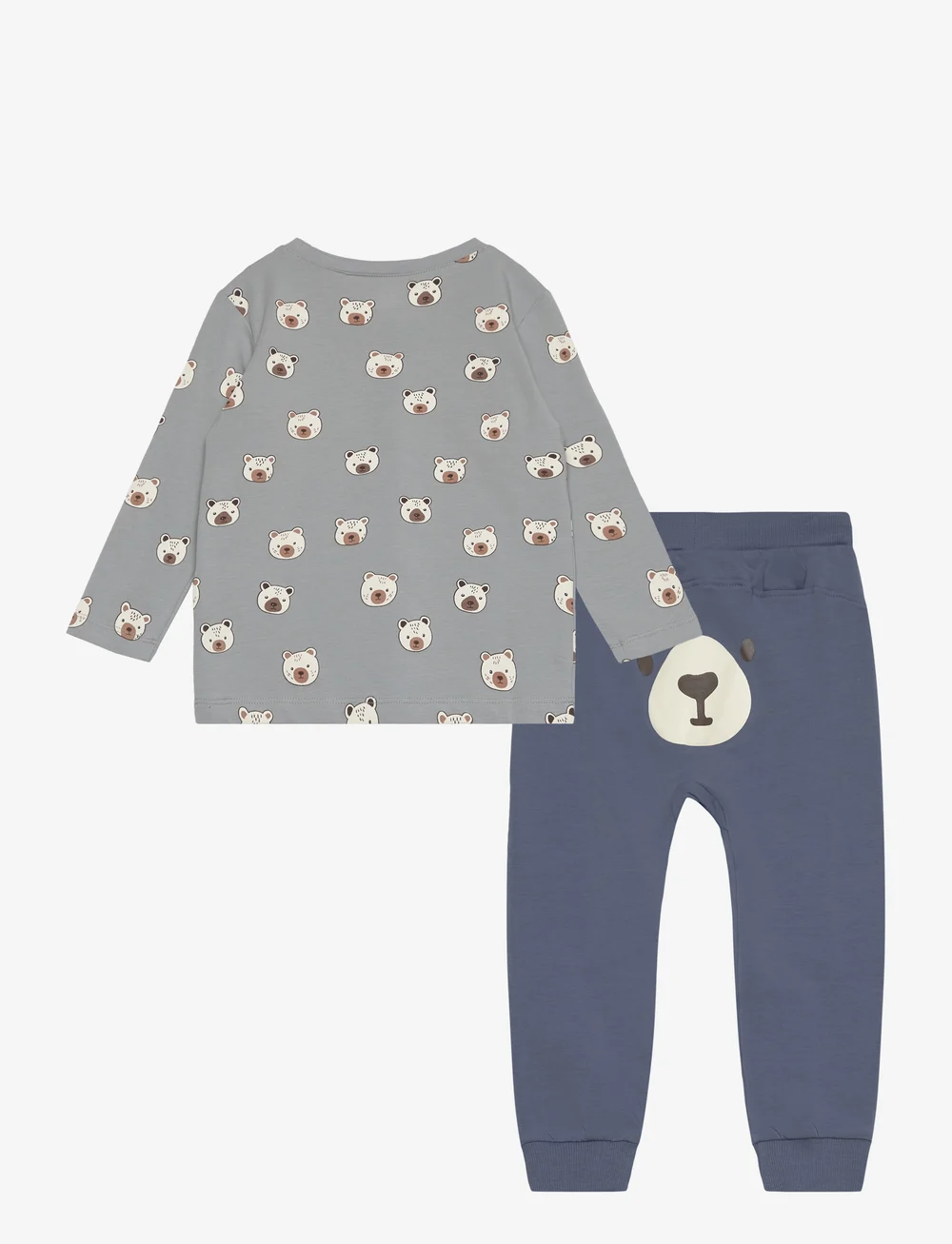 Lindex - Set Top trousers back focus - set med långärmad t-shirt - dark dusty blue - 1