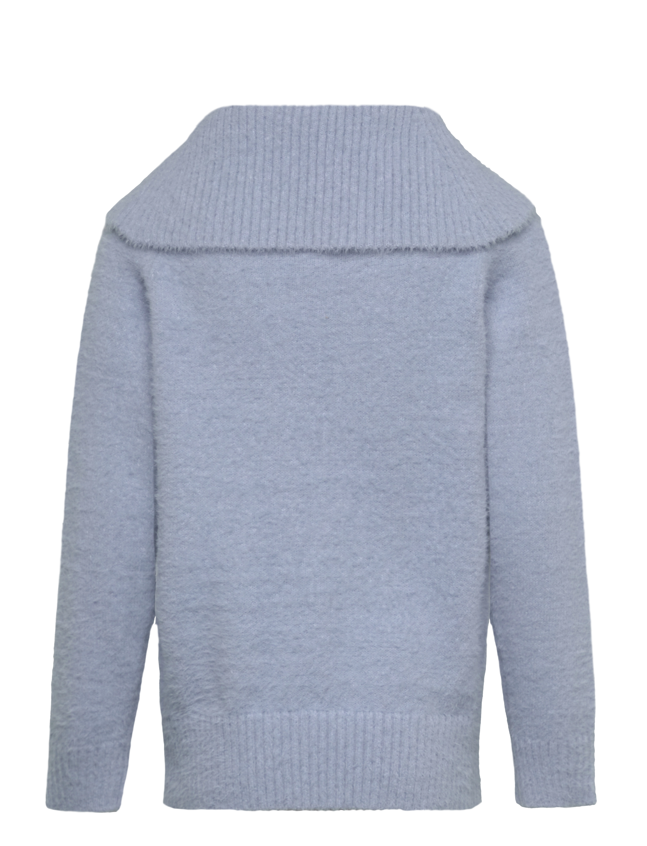 Lindex - Sweater knitted featheryarn wi - trøjer - light blue - 2