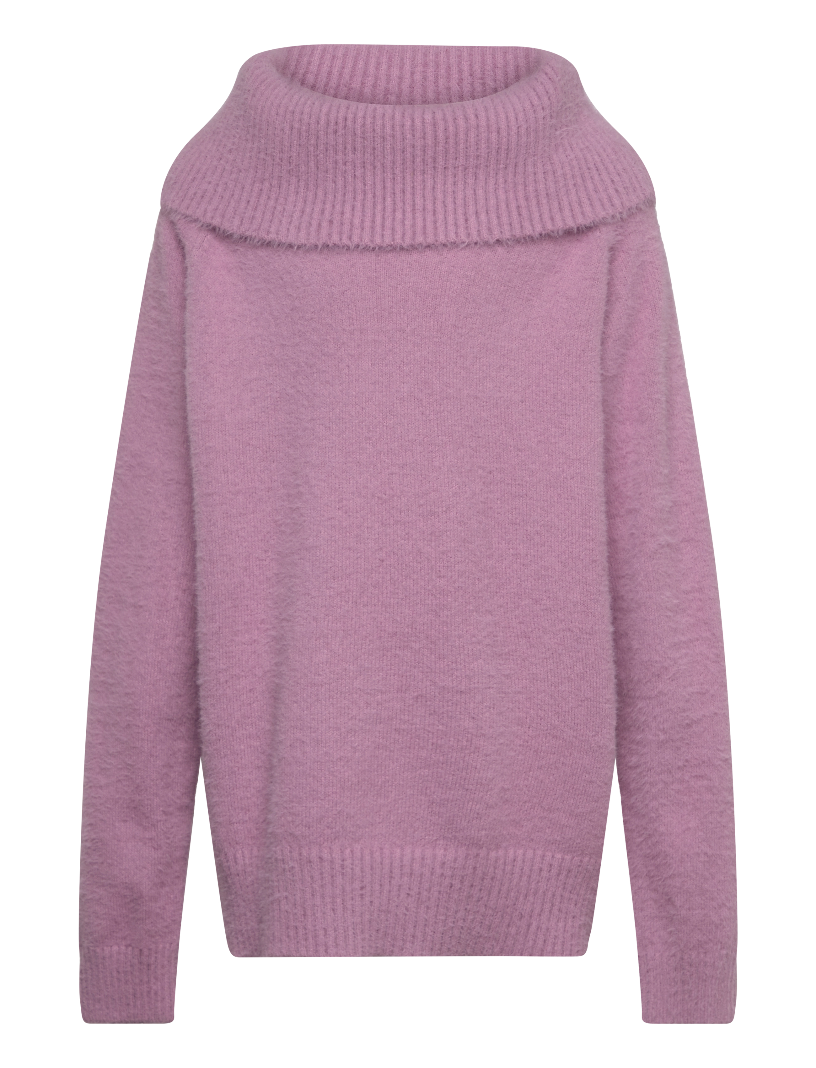 Lindex Sweater knitted featheryarn wi - Overdele - LIGHT DUSTY LILAC / purple