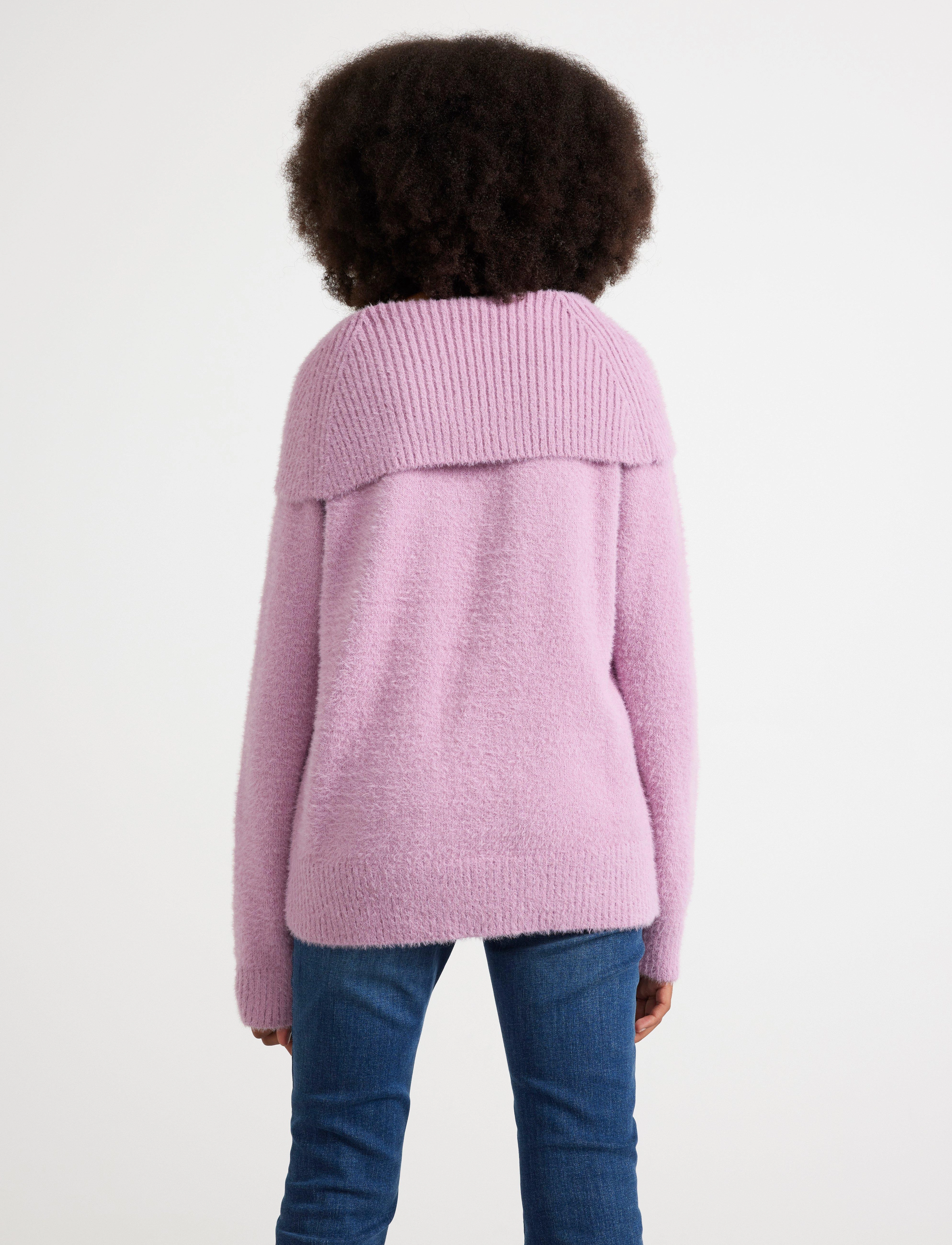 Lindex - Sweater knitted featheryarn wi - džemprid - light dusty lilac - 3