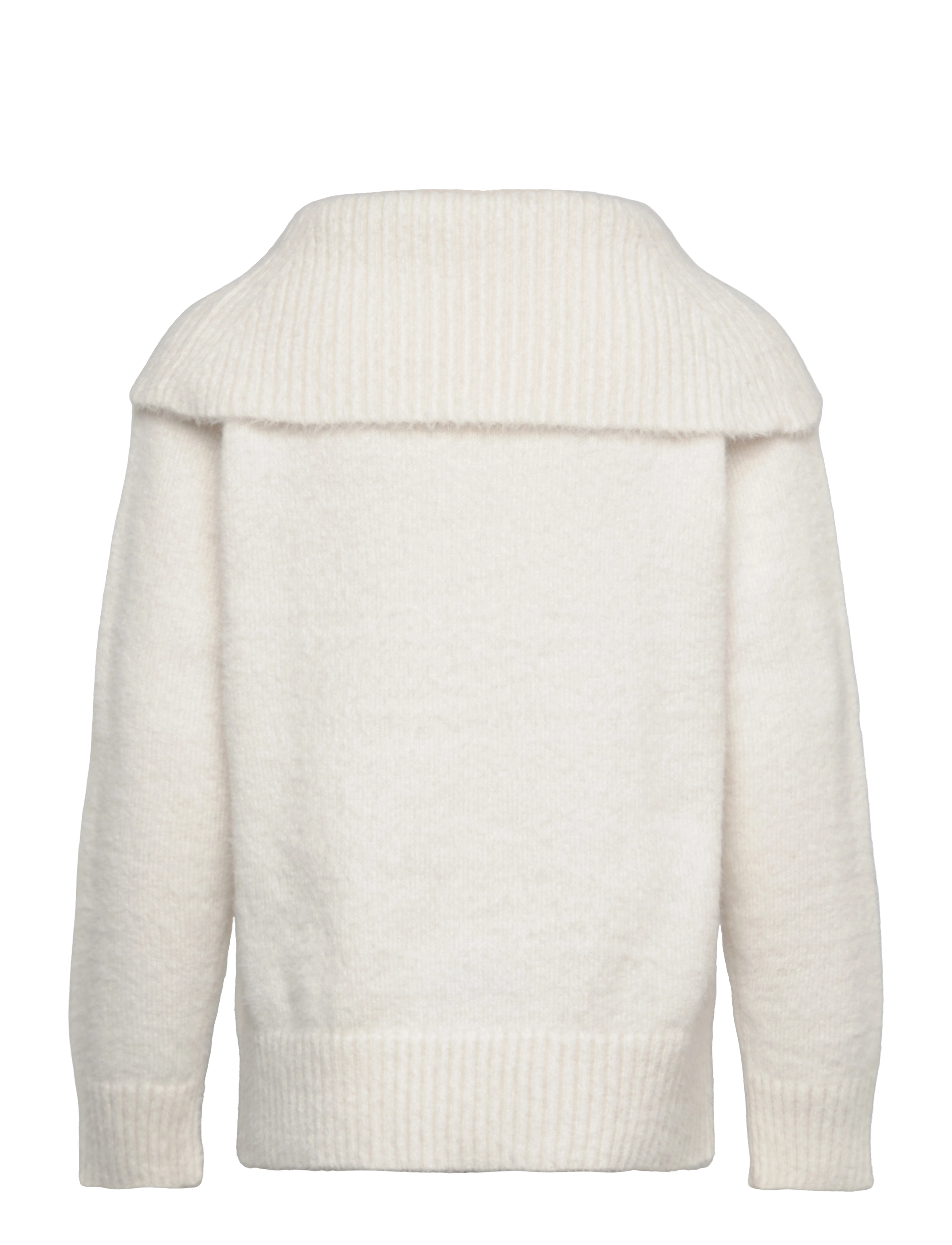Lindex - Sweater knitted featheryarn wi - trøjer - off white - 2
