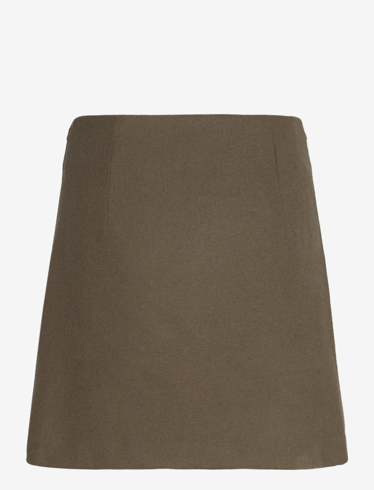 Lindex - Skirt Doris wool - sügisesed riided - dark khaki - 1