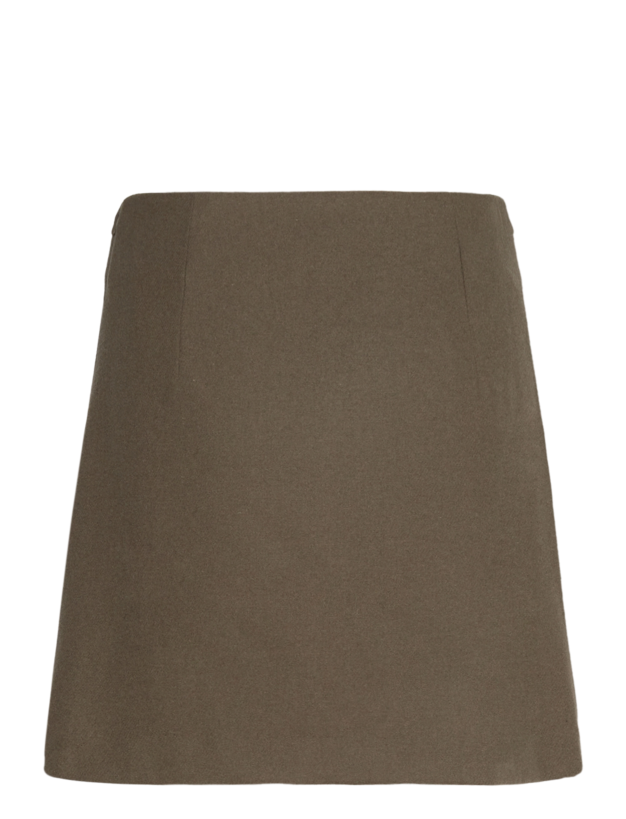Lindex - Skirt Doris wool - korte skjørt - dark khaki - 2