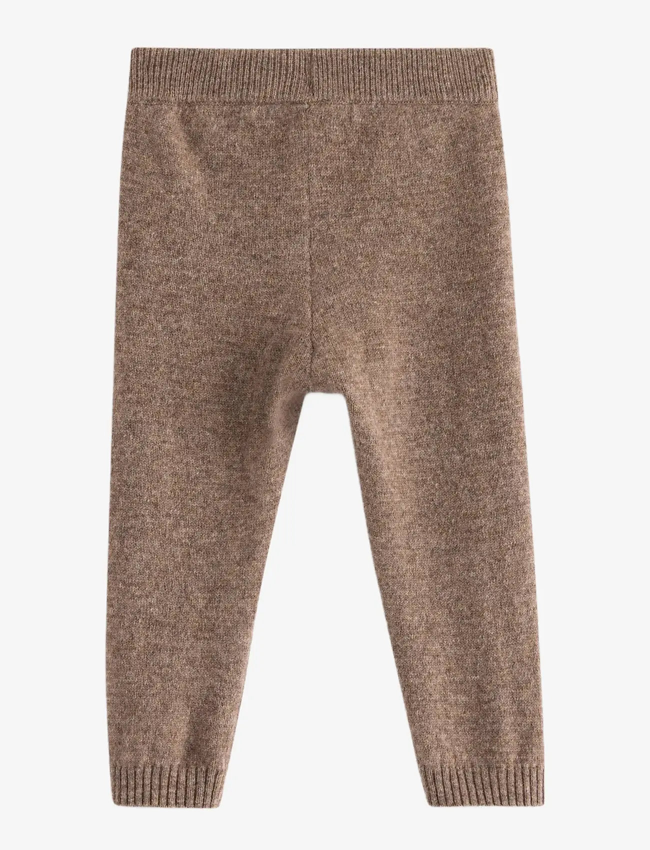 Lindex - Leggings knitted wool - brown melange - 1