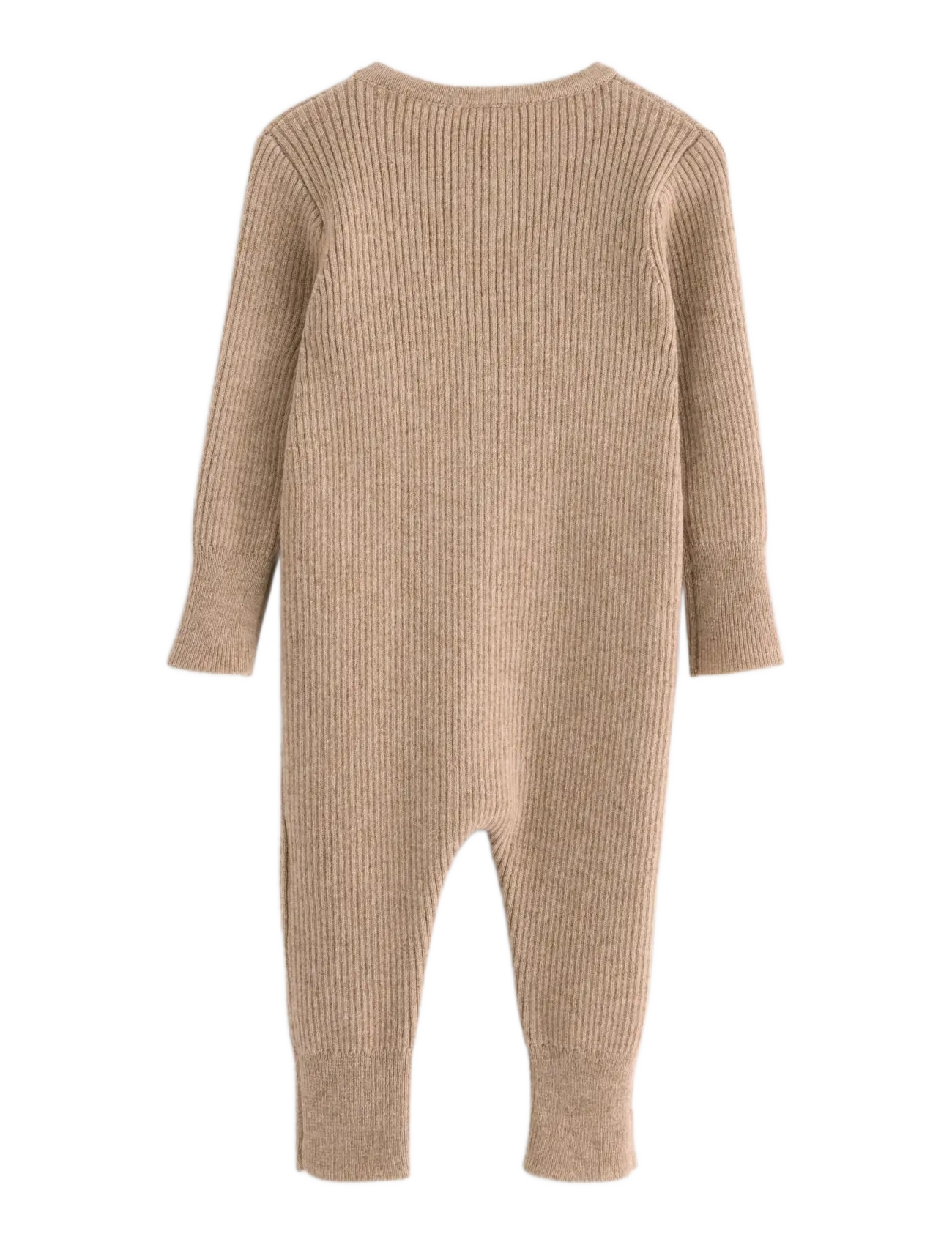 Lindex - Onesie knitted wool - met lange mouwen - beige melange - 1