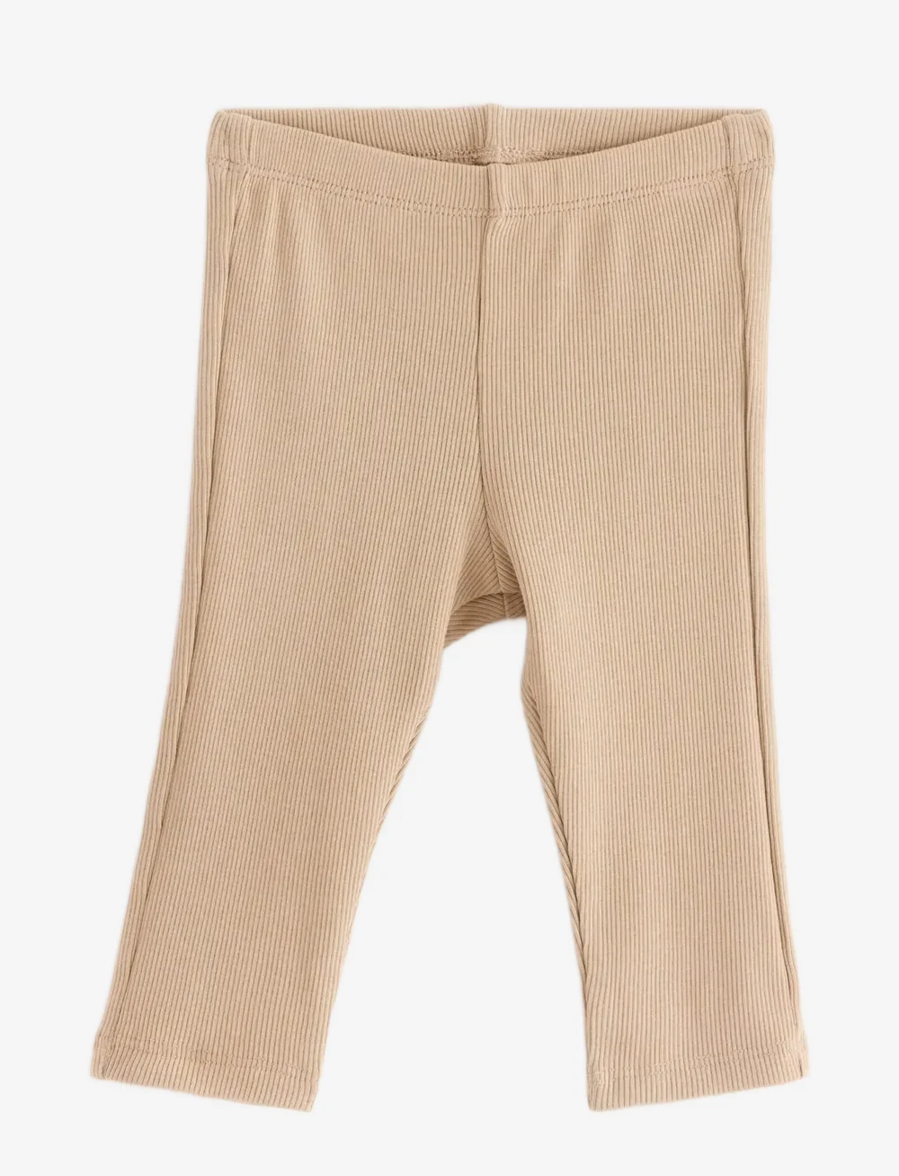 Lindex - Leggings rib newborn - leggings - beige - 0