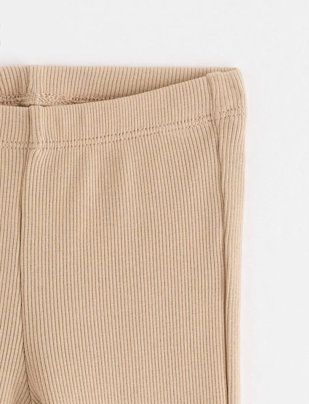 Lindex - Leggings rib newborn - leggings - beige - 2