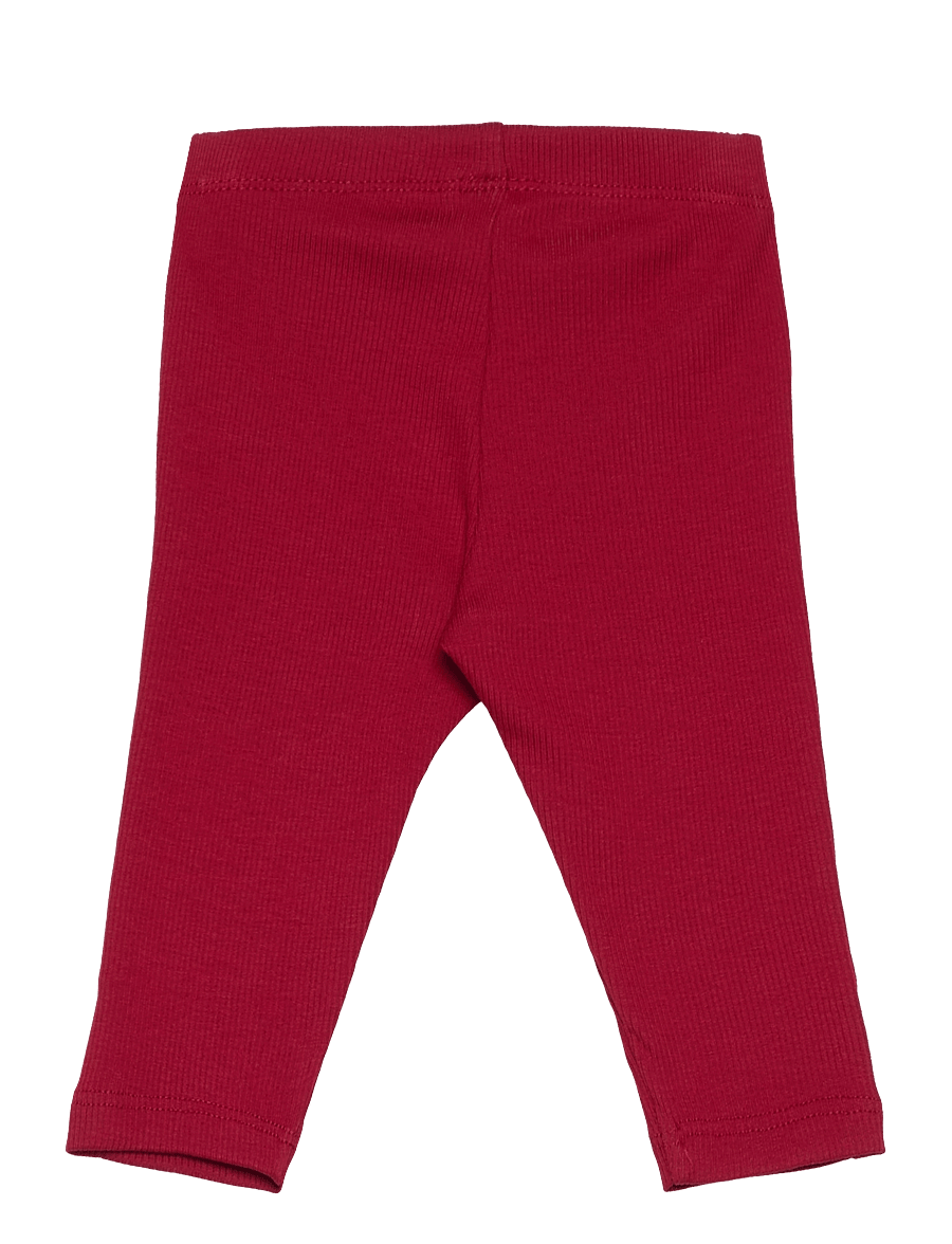 Lindex - Leggings rib newborn - rudens drabužiai - dark dusty red - 1