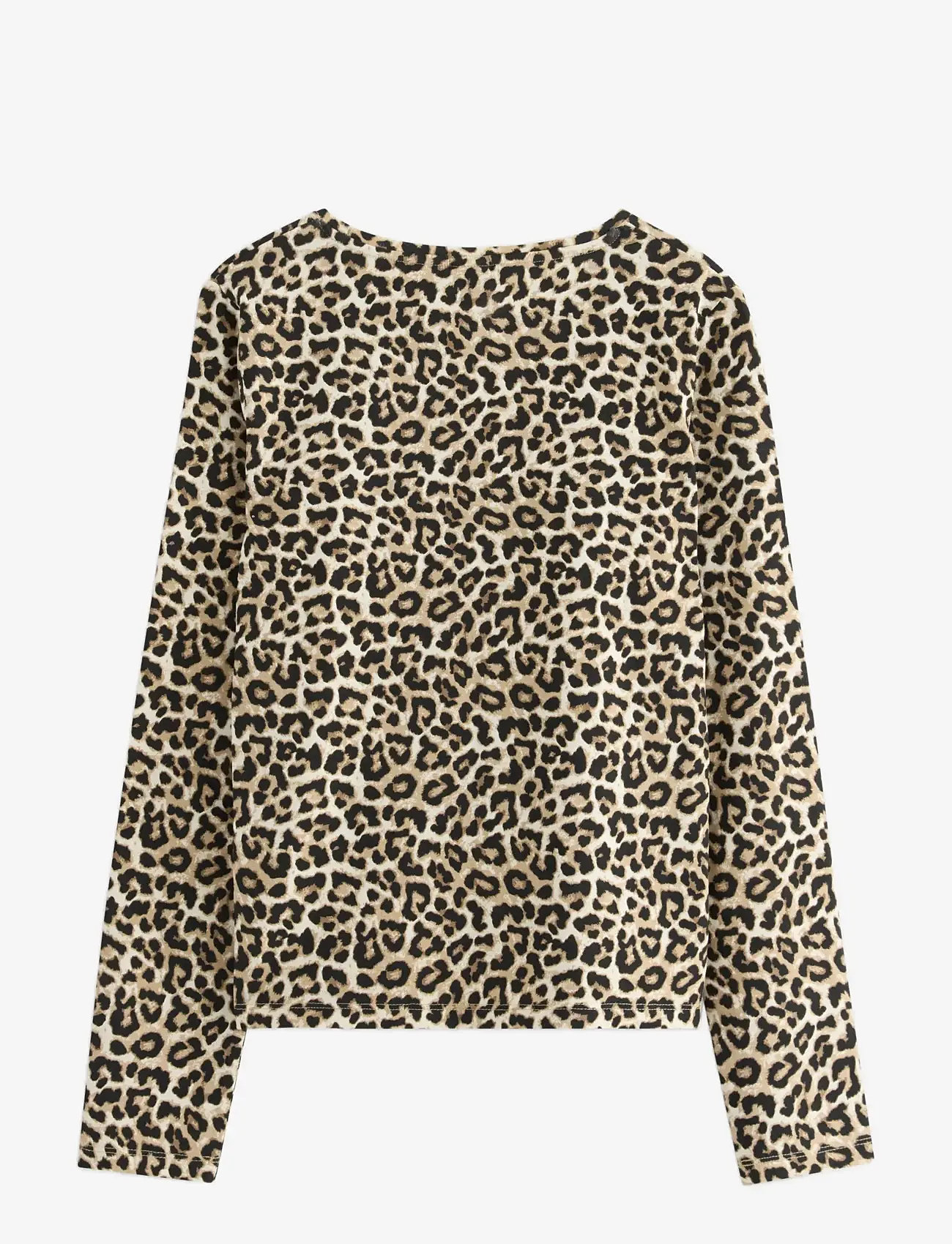 Lindex - Top long sleeve basic - langærmede t-shirts - beige - 2