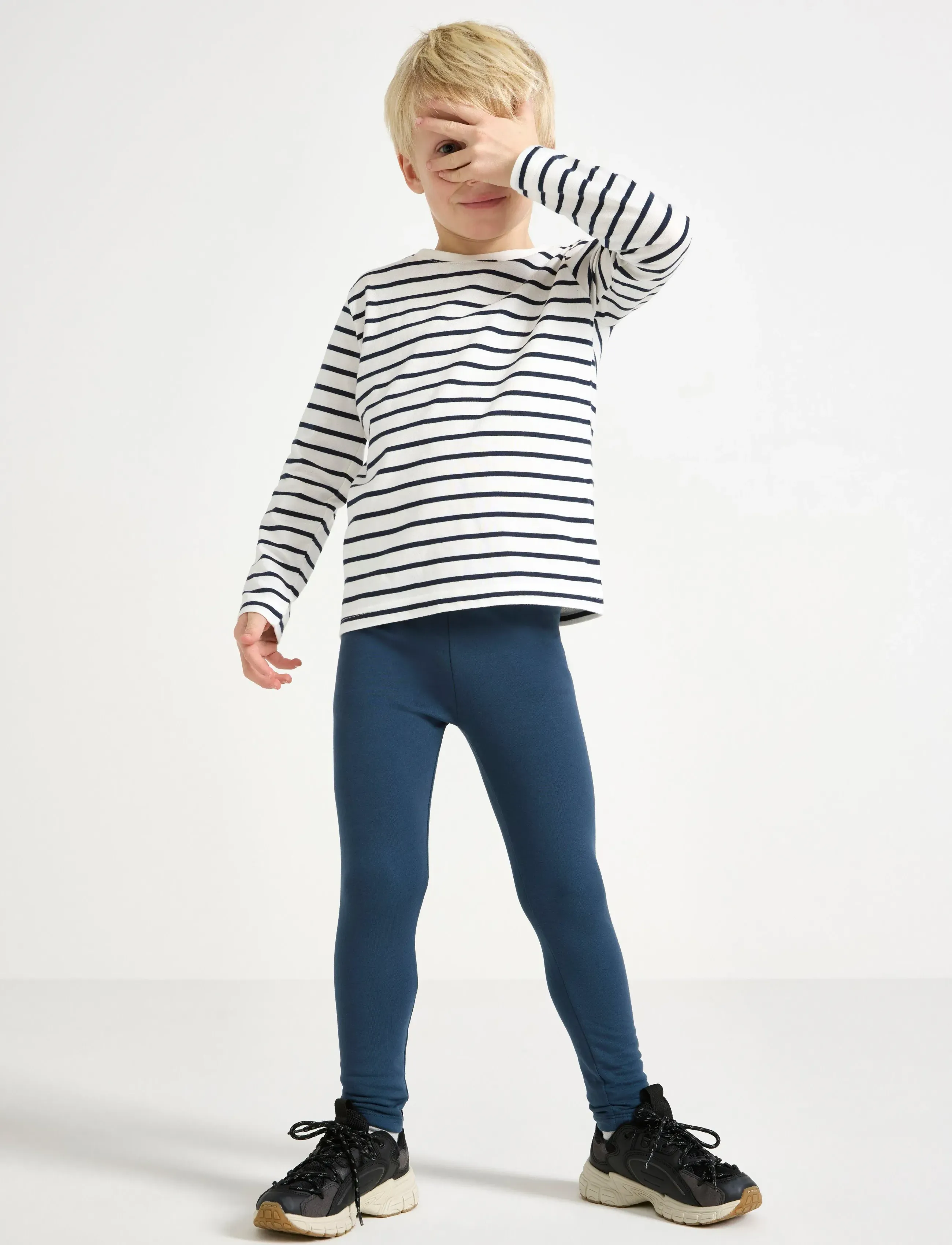Lindex Leggings basic brushed inside - Leggings - DARK BLUE / blue