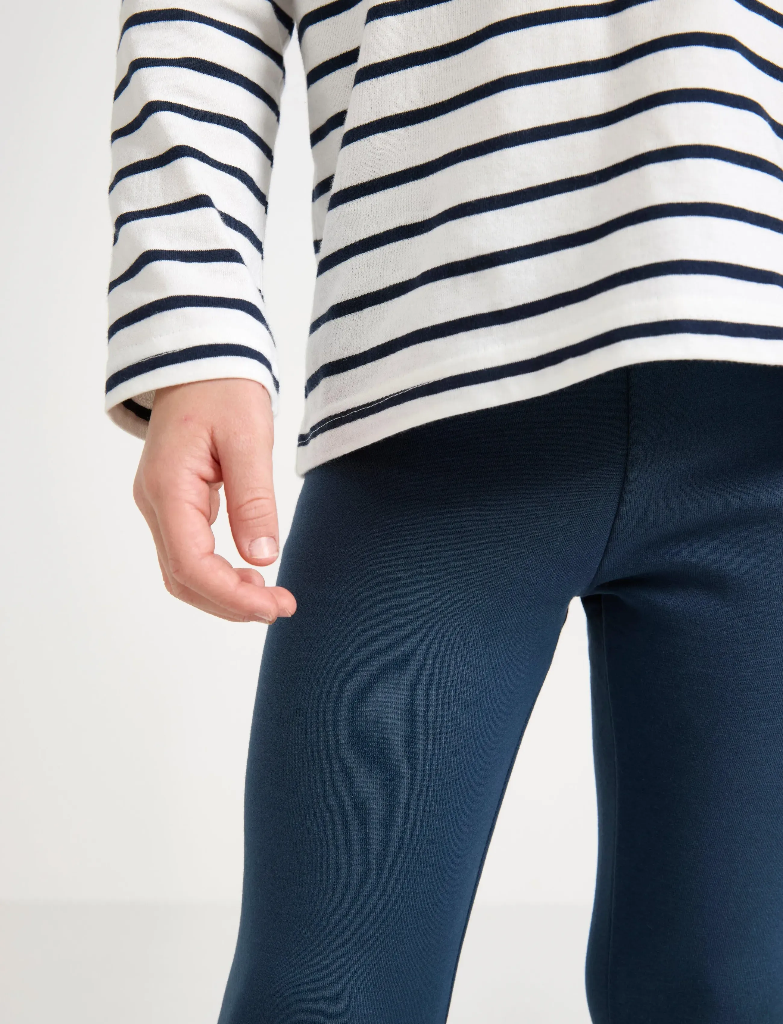 Lindex - Leggings basic brushed inside - sommerschnäppchen - dark blue - 4