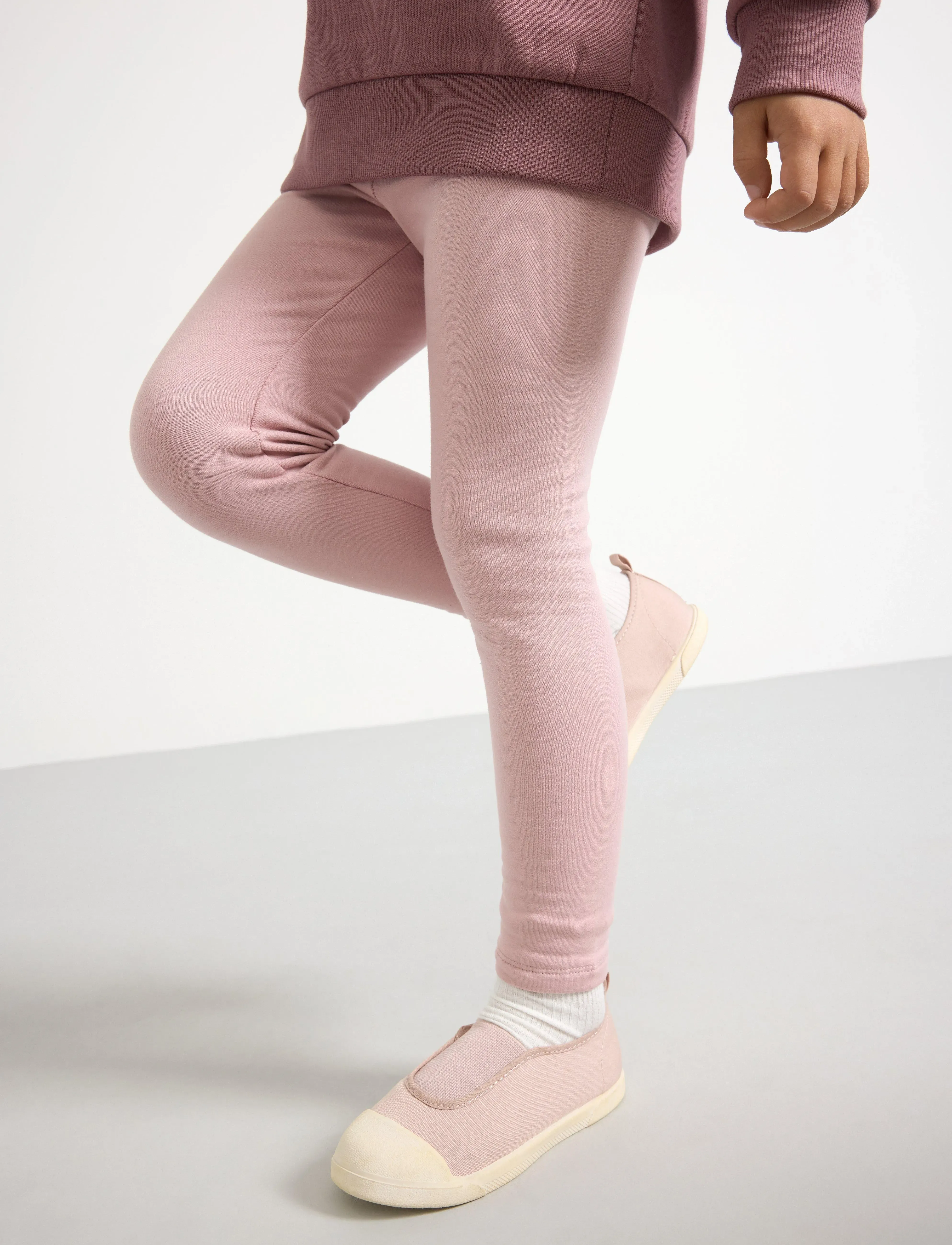 Lindex - Leggings basic brushed inside - sommerschnäppchen - dusty pink - 4