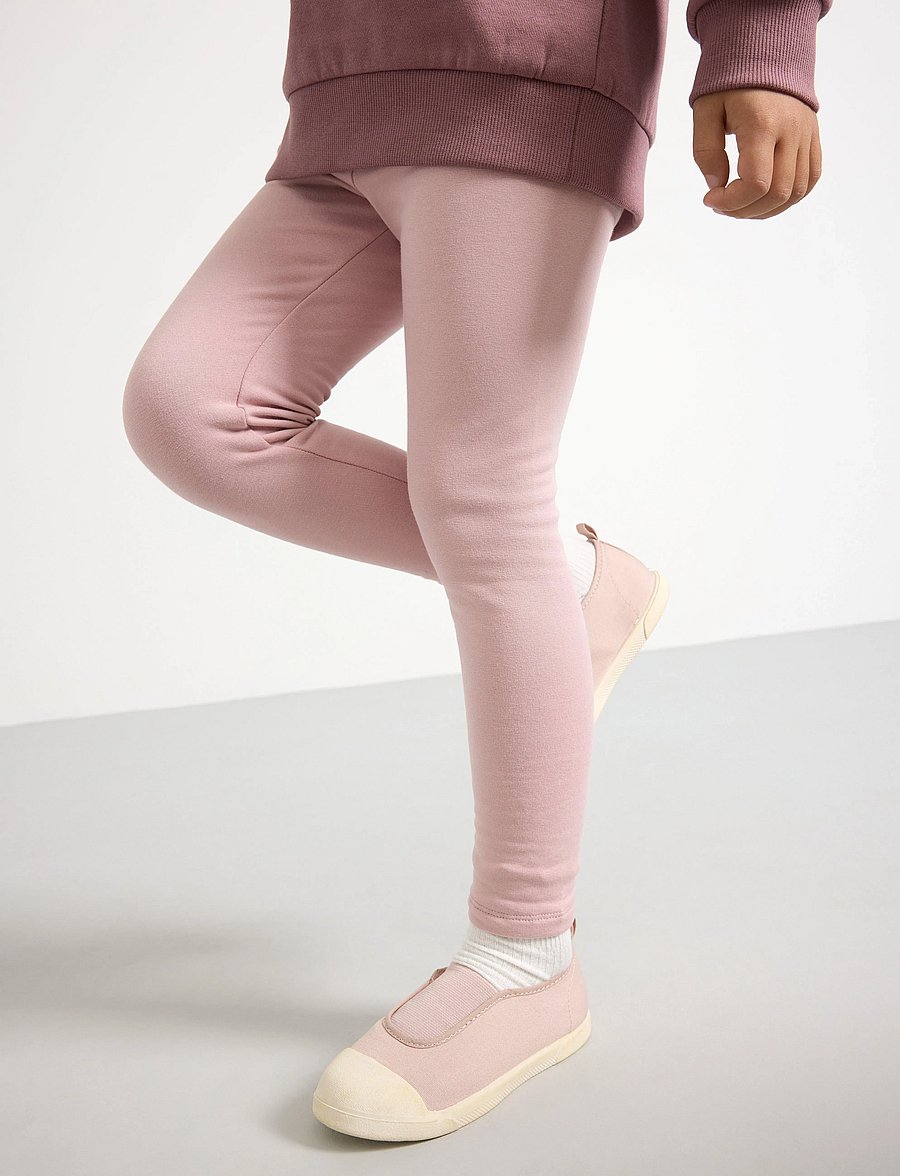Lindex - Leggings basic brushed inside - leggings - dusty pink - 4