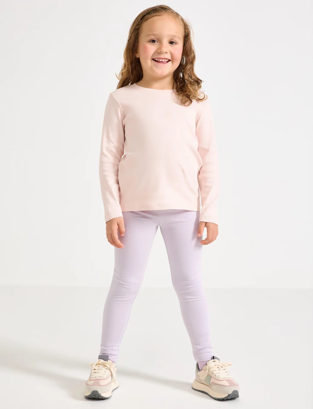 Lindex - Leggings basic brushed inside - timpės - light dusty lilac - 0