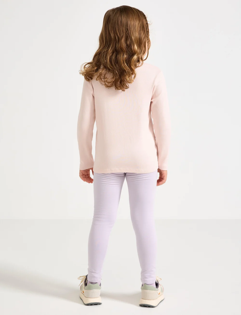 Lindex - Leggings basic brushed inside - timpės - light dusty lilac - 3