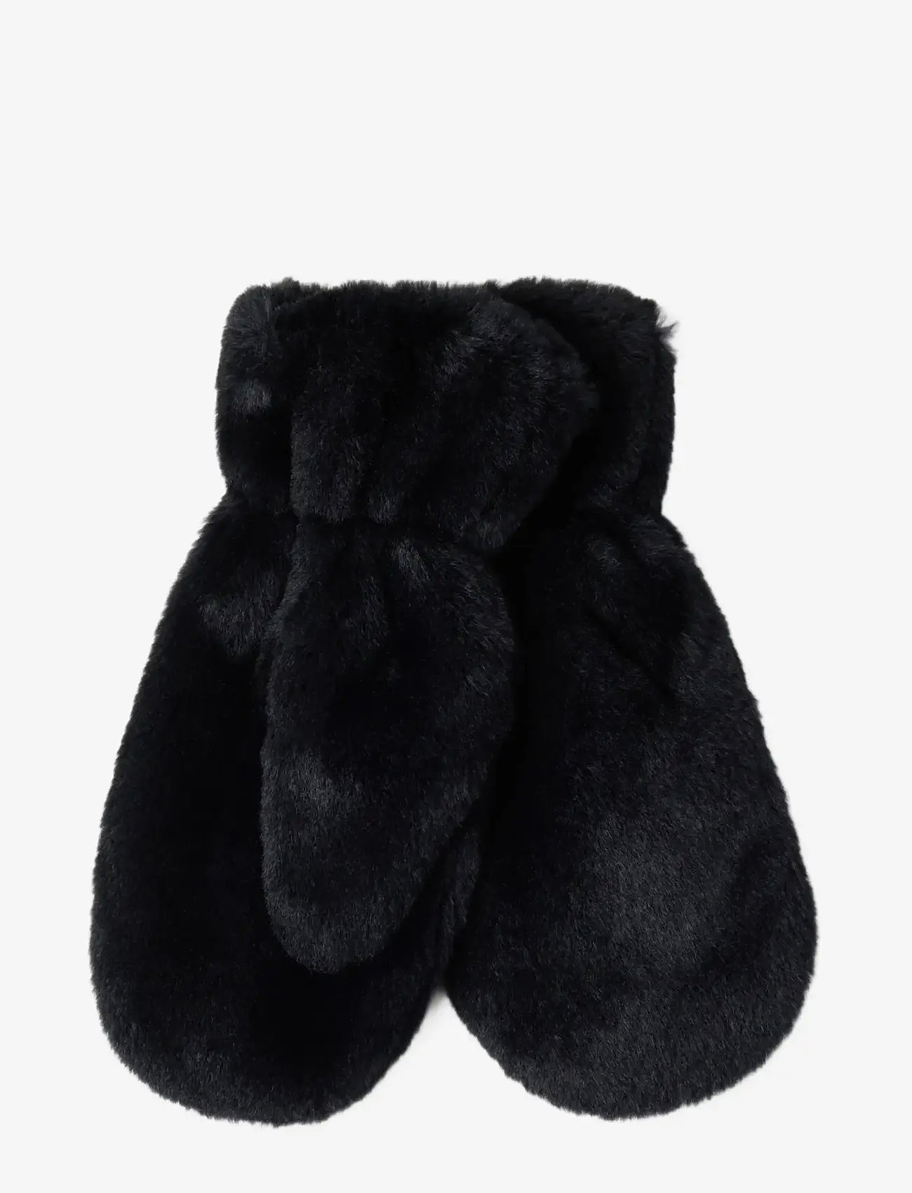 Lindex - Mittens fake fur - lapaset - black - 1