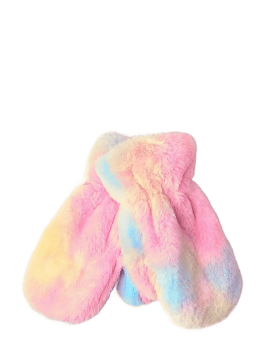 Lindex - Mittens in faux fur - handschuhe - light pink - 1