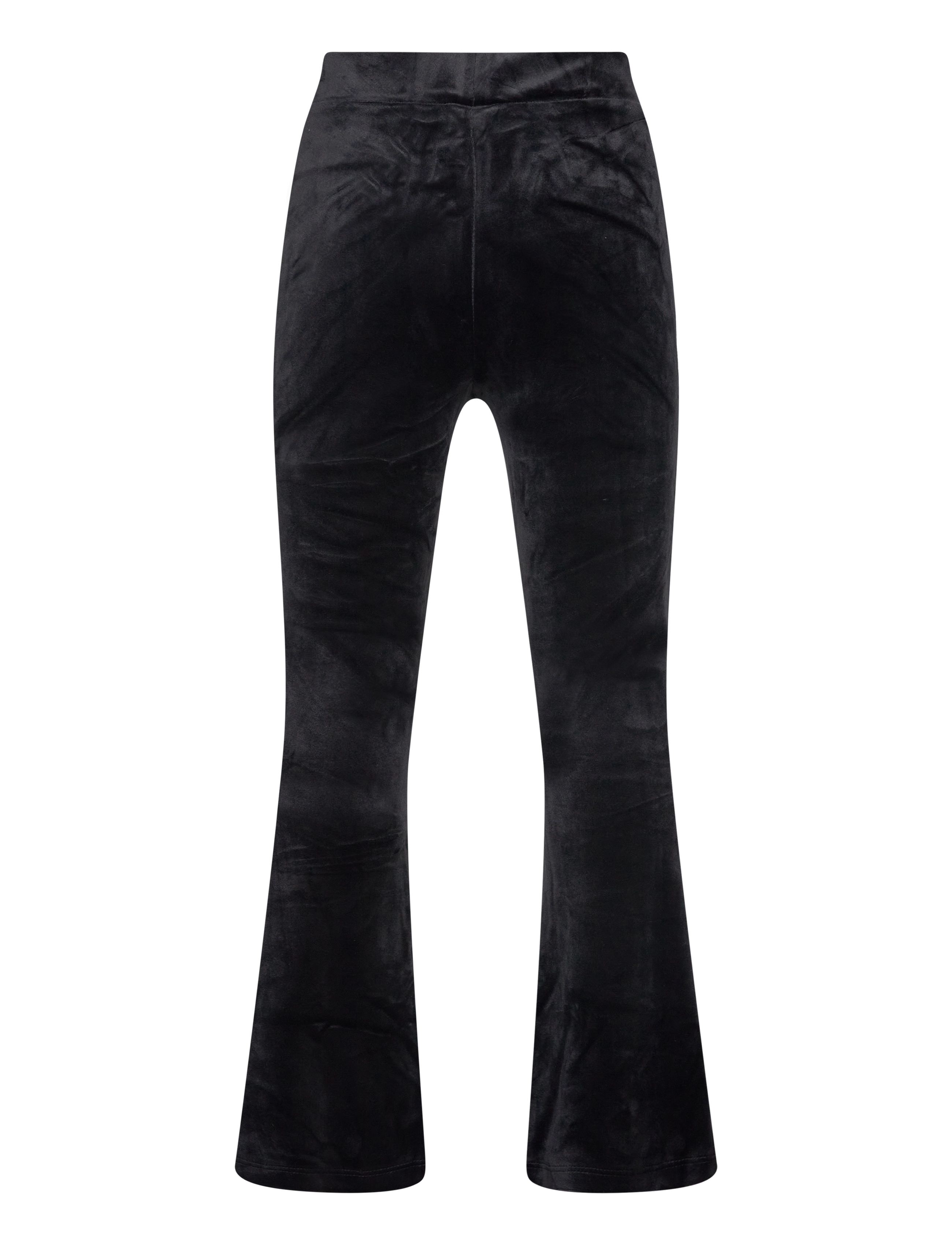 Lindex - Trousers velour flare - laveste priser - black - 2