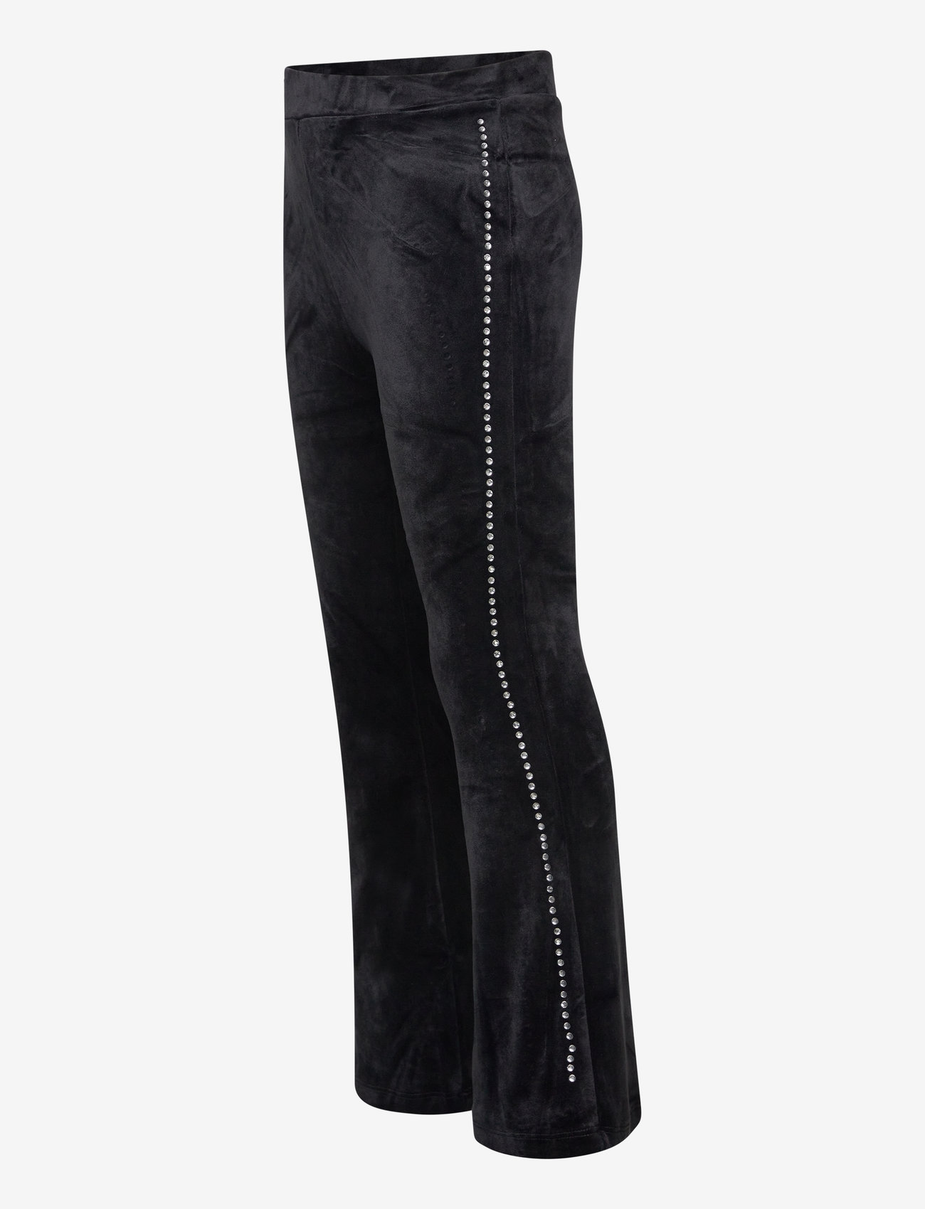 Lindex - Trousers velour flare - housut - black - 3