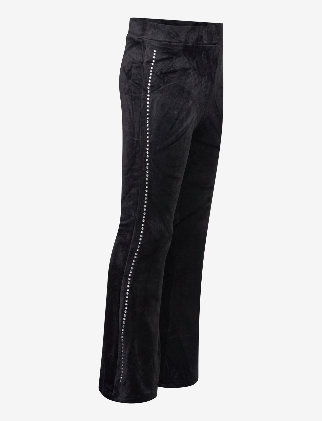 Lindex - Trousers velour flare - housut - black - 4